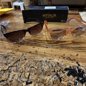 Myiaur Sunglasses Duo - Brown and pink set of 2